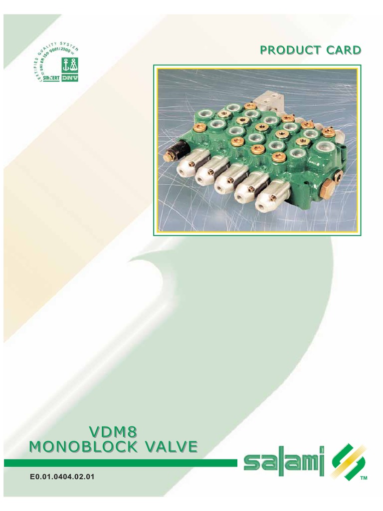Salami Catalog vdm8 PDF PDF Valve Pipe (Fluid Conveyance)