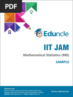 Sample Theory With Ques. - Estimation (JAM MS Unit-14)