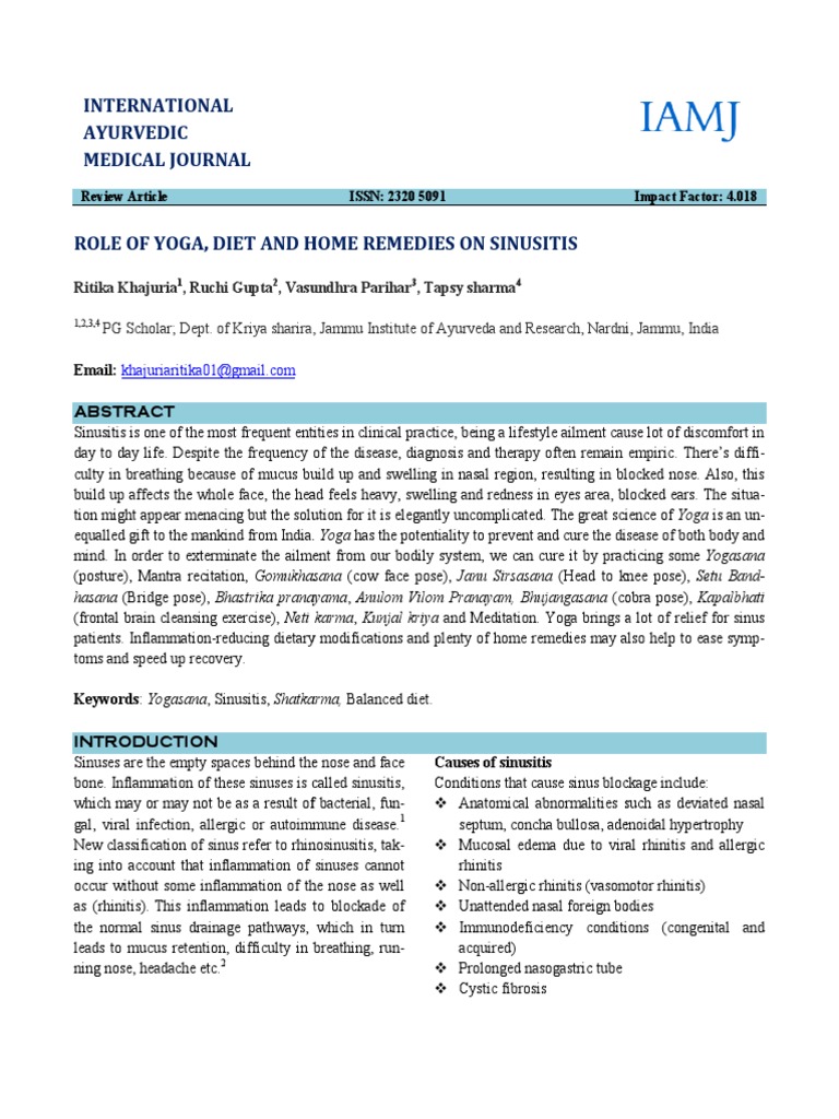International Ayurvedic Medical Journal Review Article ISSN 2320 5091 Impact Factor 4.018