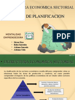 Estructura económica sectorial y tipos de planificación