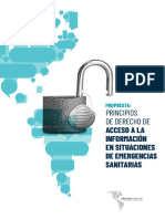 Principios de derecho de acceso a la información en situaciones de emergencias sanitarias