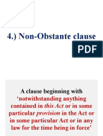 Non-Obstante Clause - Slide-Ii