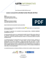 Boletín Semanal de Actividad Del Volcán Nevado Del Ruiz, Del 21 de Enero Al 27 de Enero de 2020