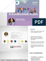 Apresentação Gabriela Zubelli - Acessibilidade Plena 