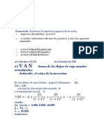 Ejemplo de Cálculo Del VAN y TIR