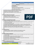 DoT - ICS 202 Incident Objectives