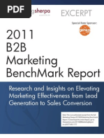 Download 2011 B2B Marketing Benchmark Report Excerpt by MarketingSherpa SN47092436 doc pdf