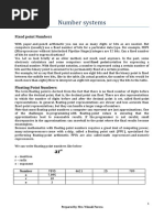 Number Systems: Fixed Point Numbers