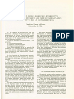 VARAS, Paulino - (1993) El Respeto A Todo Derecho Inherente A La Persona Aunque No Esté Contemplado en El Texto de La Constitución