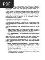 Types of Serial Number Profiles