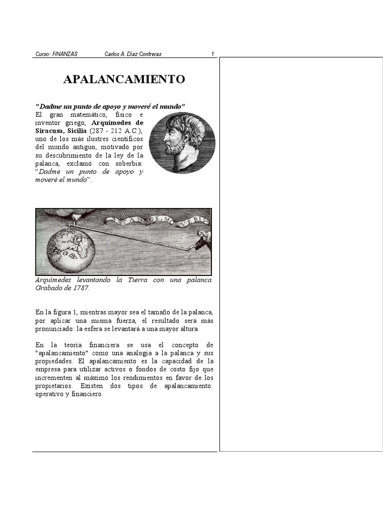 Apalancamiento Operativo en Finanzas | PDF | Apalancamiento (Finanzas ...