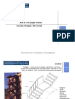 Aula 5 _ Circulação Vertical Escadas, Rampas e Elevadores