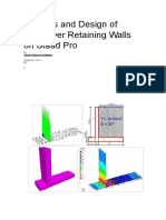 Analysis and Design of Cantilever Retaining Walls on Staad Pro