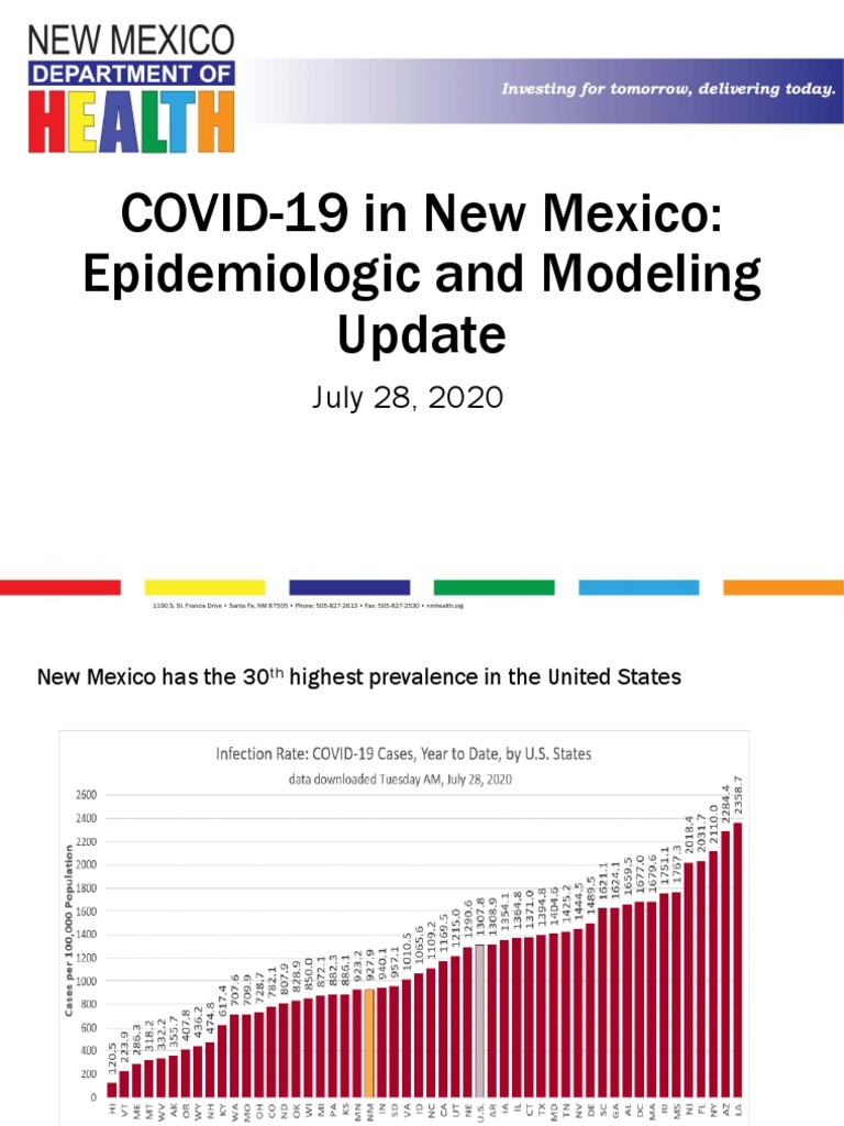 New Mexico COVID-19 Update: July 2020 | PDF | New Mexico | Epidemiology