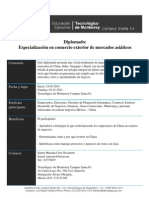 Diplomado: Especialización en Comercio Exterior de Mercados Asiáticos