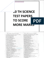 SSLC SciENCE TEST PAPERS