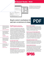 SPSS Exact Tests 10.0