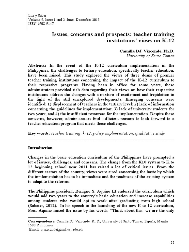 Teacher Training Insights on K-12 Impact | PDF | Interview | Teachers