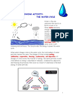 Critical Thinking Activity: The Water Cycle: States