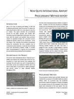 New Quito International Airport Construction Procurement Report