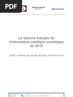 Download Etude de march  Le march franais de linformation juridique numrique en 2010 by Juriconnexion SN47094392 doc pdf