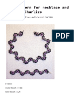 Free Pattern For Necklace and Bracelet Charlize