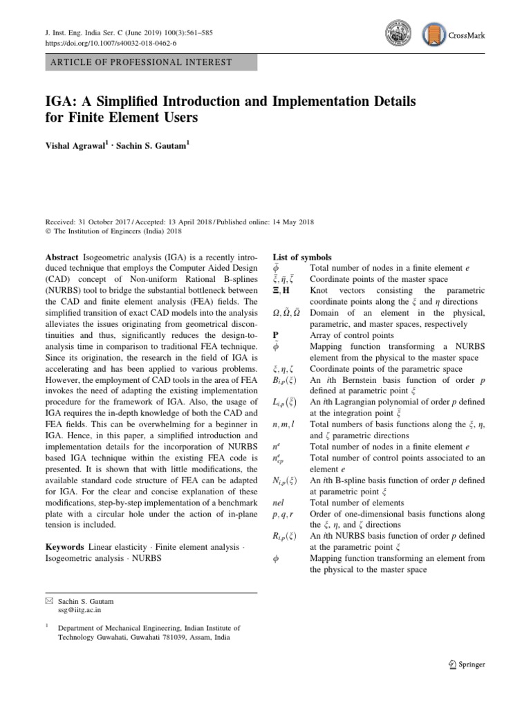 Simplified IGA Implementation Guide | PDF | Finite Element Method ...