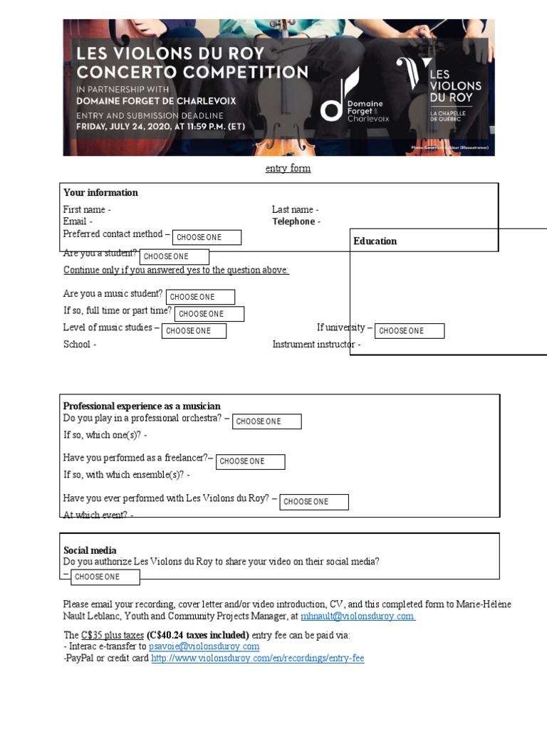 Competition Information | PDF