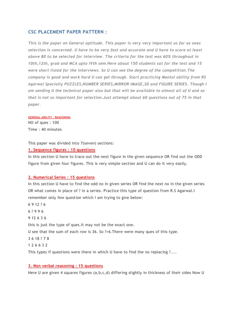 Analyze Student's CSC Exam Solution | PDF | Areas Of Computer Science ...