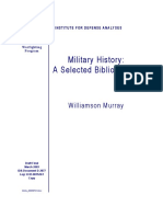 Military History: A Selected Bibliography: Williamson Murray