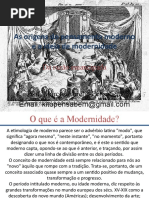 (Aula 1) As origens do pensamento moderno e a ideia de modernidade