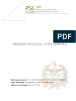 Parecertcnico27 130709120309 Phpapp02 PDF
