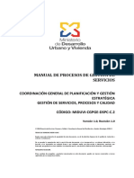 Manual de Procesos de Gestion de Servicios PDF