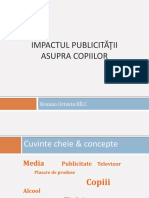 Impactul Publicităţii Asupra Copiilor