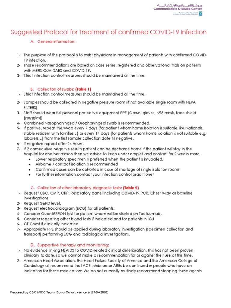 Covid-19 Treatment 6 | PDF | Sepsis | Pneumonia