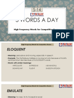5 Words A Day: High Frequency Words For Competitive Exams