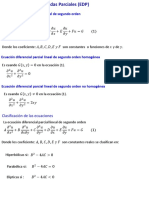 Ecuaciones Diferenciales Parciales de Segundo Orden