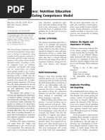 Eating Competence: Nutrition Education With The Satter Eating Competence Model