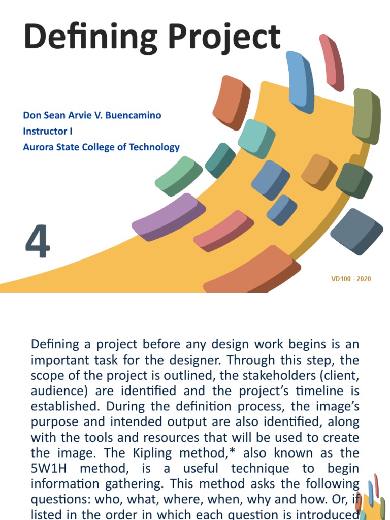 Defining Project Scope in Design | PDF | Brainstorming | Websites