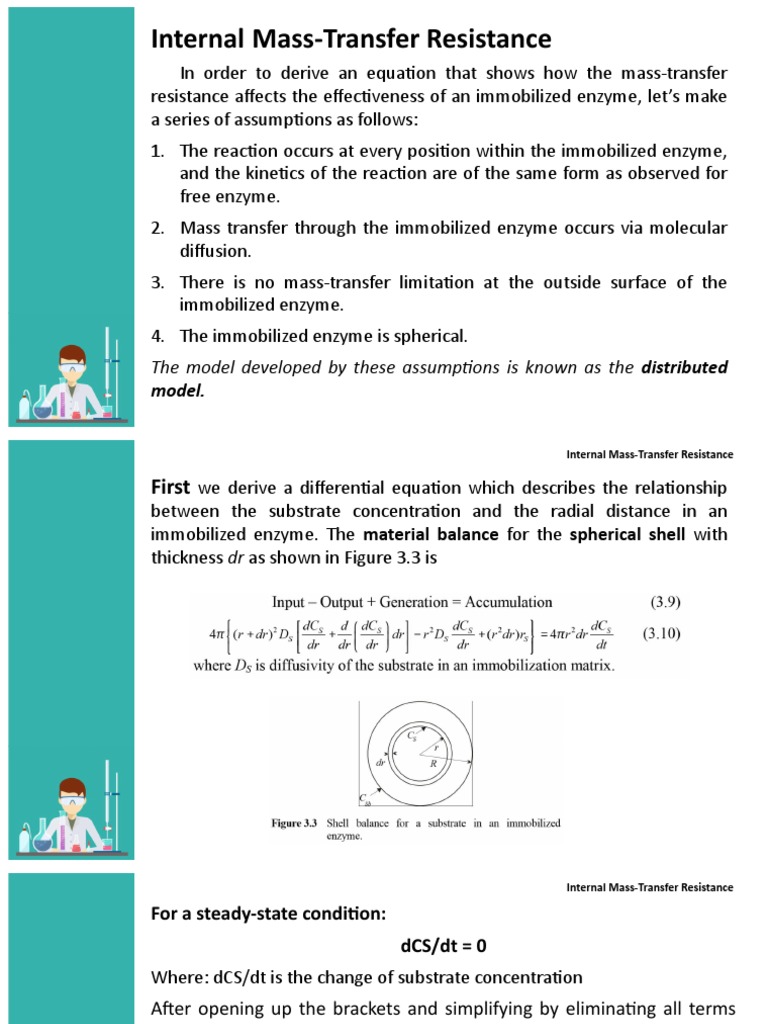 Internal Mass Transfer in Immobilized Enzymes | PDF | Enzyme Kinetics ...