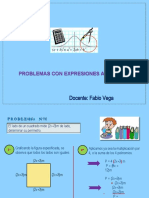 Problemas Con Expresiones Algebraicas