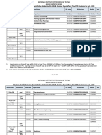 Schedule For Mid Sem Exam For SQ and PT PHD Students July - 2020 As On 27.07.2020