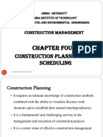 Chapter Four: Construction Planning and Scheduling