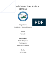 Tarea 3 de Legilaciony Gestion Educativa