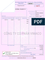 Công Ty Cổ Phần Viwaco: Hóa Đơn Giá Trị Gia Tăng (Tiền Nước)