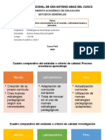 La Calidad Educativa Universitaria en El Mundo, Latinoamericana y Peruana