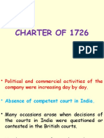 Charter of 1726 establishes uniform system of governance