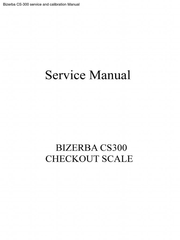 Bizerba CS300 Service Manual | PDF | Computer Hardware | Computer ...