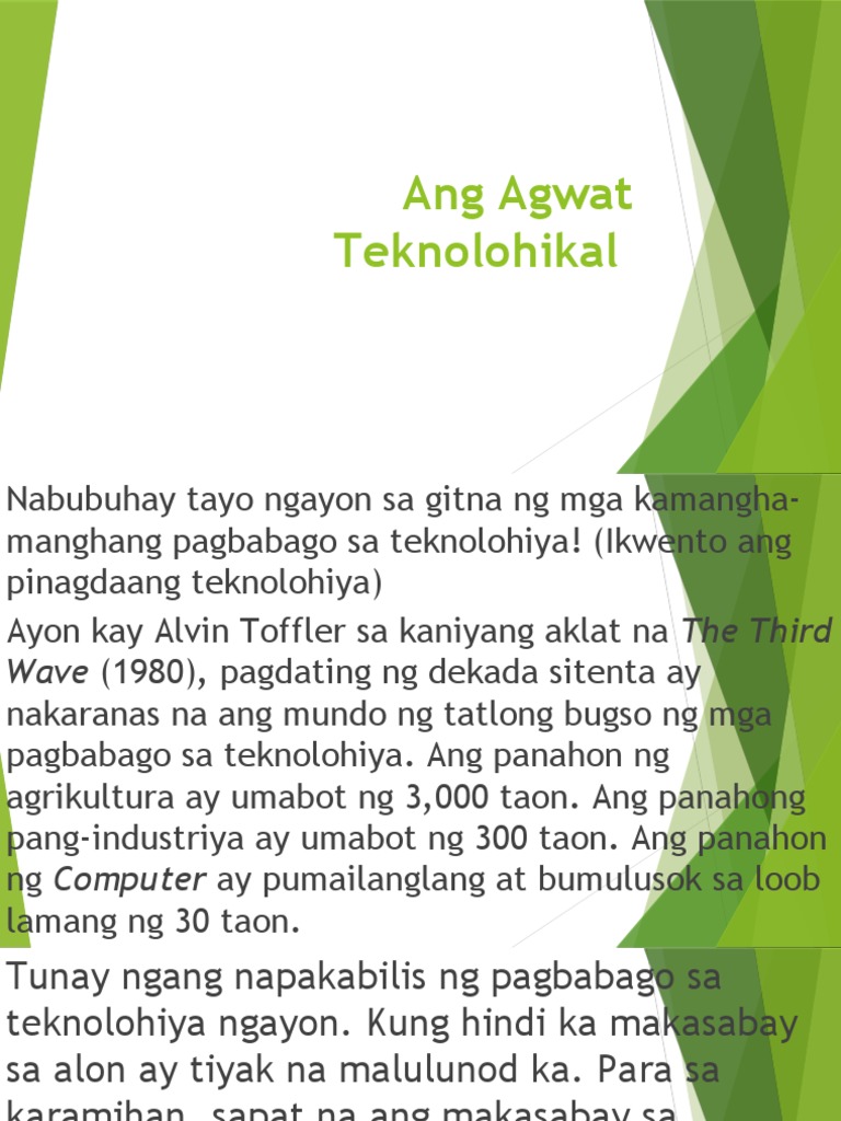 Ang Agwat Teknolohikal PDF