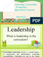 Leadership - Curriculum Evaluation-Building Capacity